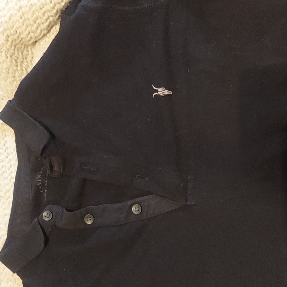 Dope Designer All Saints Upscale Basic Black Polo - image 1